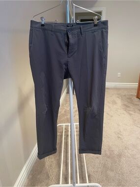 J. Crew Men's Dark Navy Straight-Leg ‘Tech Pants’